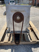 Mezclador de barrena de transferencia horizontal inoxidable marrón