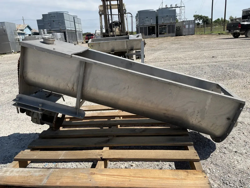 Brown Stainless Horizontal Transfer Auger Mixer