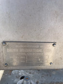 Mezclador de barrena de transferencia horizontal inoxidable marrón