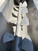 Mezclador de barrena de transferencia horizontal inoxidable marrón