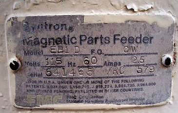 FMC Syntron® Magnetic Cap Feeder Syntron 