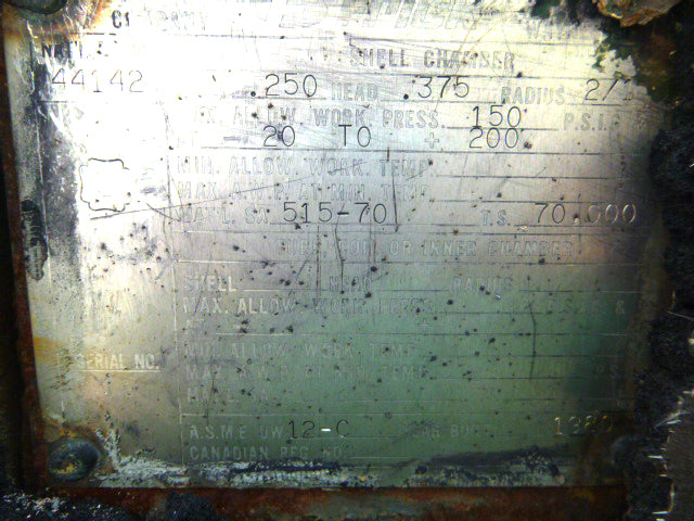 Frick Horizontal Ammonia Recirculator - 42 in. dia. x 13 ft. L Frick 