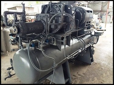 Frick RWB II 134 Rotary Screw Ammonia Compressor Package - 350 HP Frick 