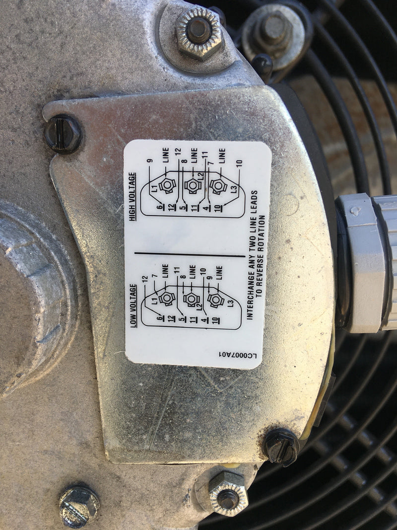 Frick SCS 364TH RH2 Ammonia Evaporator Coil - 11.4375 TR 3 Fans (Low/Medium Temperature) Frick/York 