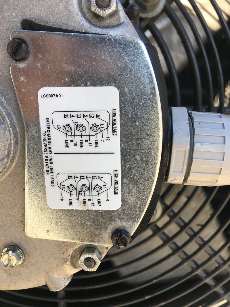 Frick SCS 364TH RH2 Ammonia Evaporator Coil - 11.4375 TR 3 Fans (Low/Medium Temperature) Frick/York 