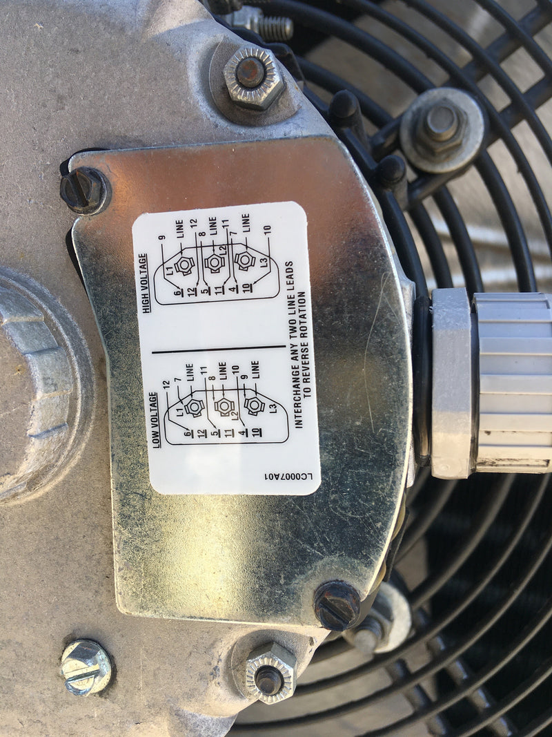 Frick SCS 364TH RH2 Ammonia Evaporator Coil - 11.4375 TR 3 Fans (Low/Medium Temperature) Frick/York 