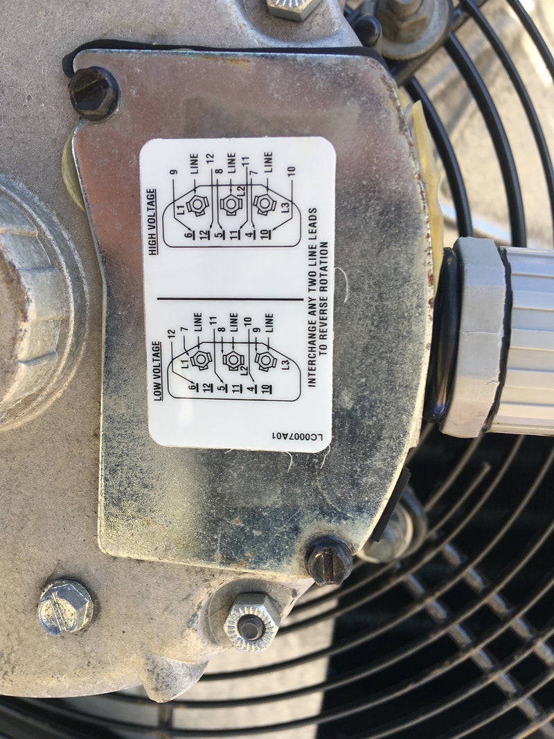 Frick SCS 364TH RH2 Ammonia Evaporator Coil - 11.4375 TR 3 Fans (Low/Medium Temperature) Frick/York 
