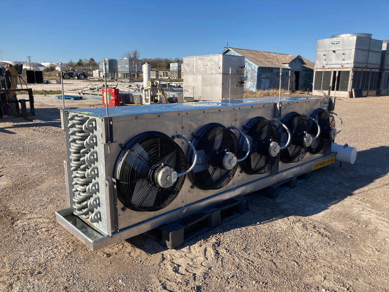 Frick SCS 584TH RH1 Ammonia Evaporator Coil- 22.5 TR, 5 Fans (Low/Medium Temperature) Frick/York 