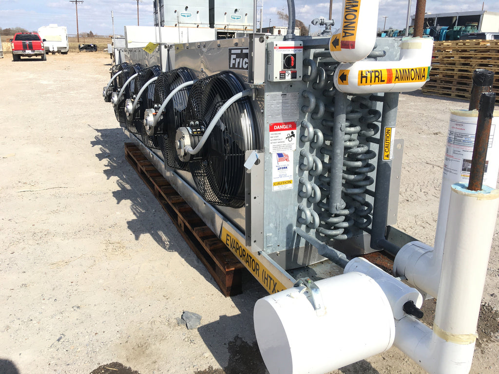 Frick SCS 584TH RH2 Ammonia Evaporator Coil- 22.5 TR, 5 Fans (Low/Medi