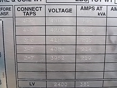 General Electric Dry-Type Step-Down Distribution Transformer- 1500 KVA General Electric 