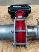 Válvula de mariposa Flowline PTFE con actuador eléctrico (5")