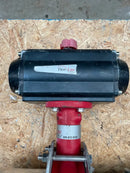 Válvula de mariposa Flowline PTFE con actuador eléctrico (5")