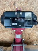 Válvula de mariposa Flowline PTFE con actuador eléctrico (5")