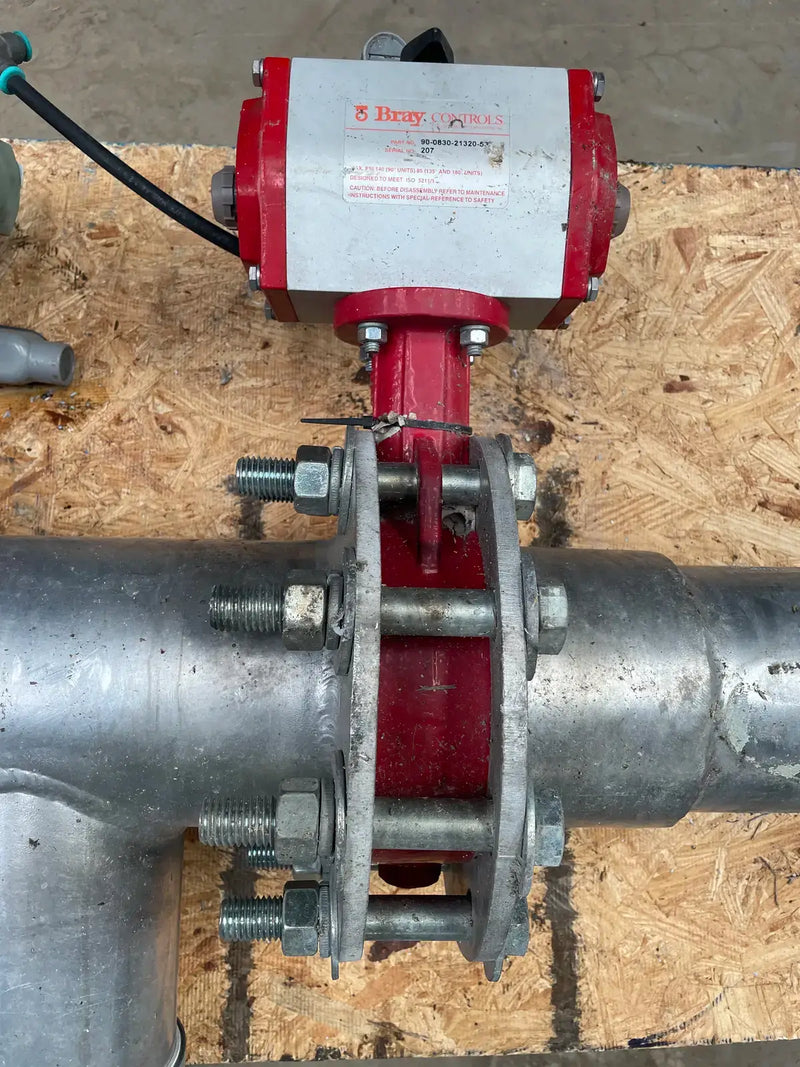 Flowline PTFE Butterfly Valve with Pneumatic Actuator ( 5")