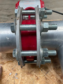 Válvula de mariposa de PTFE Flowline con actuador neumático (5")