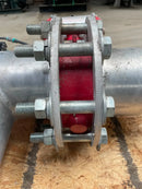 Válvula de mariposa de PTFE Flowline con actuador neumático (5")