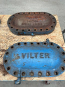 Tapa de cilindro Vilter con cubierta de camisa de agua.