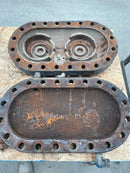 Tapa de cilindro Vilter con cubierta de camisa de agua.