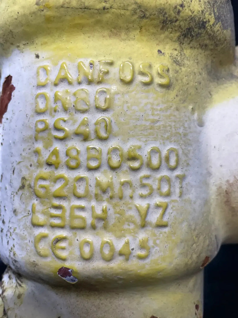 Válvula de cierre manual de amoníaco tipo Y de Danfoss (3")