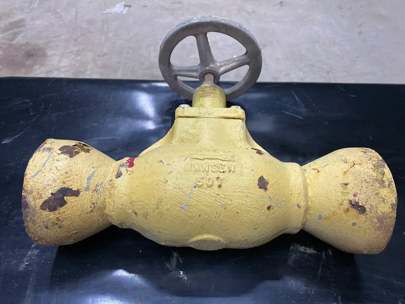 Hansen Ammonia Globe Hand Shut-Off Valve (4")