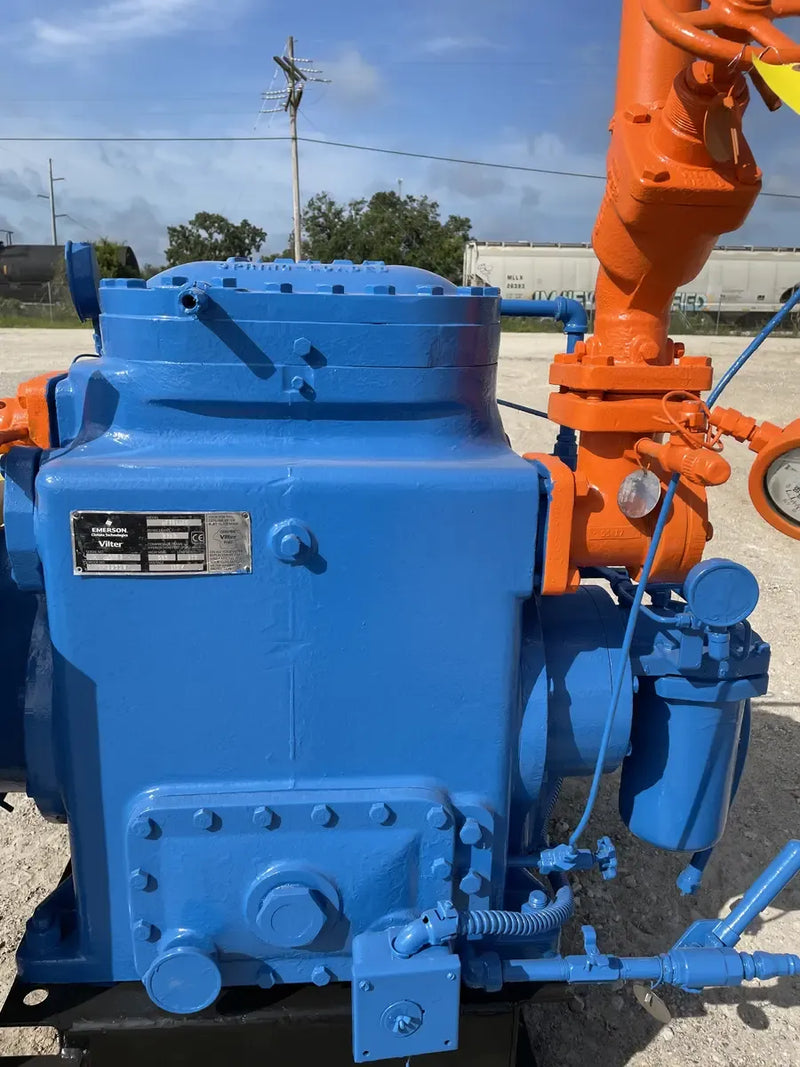 Vilter 442 2-Cylinder Reciprocating Compressor Package (25 HP 230/460 V, Belt Driven)