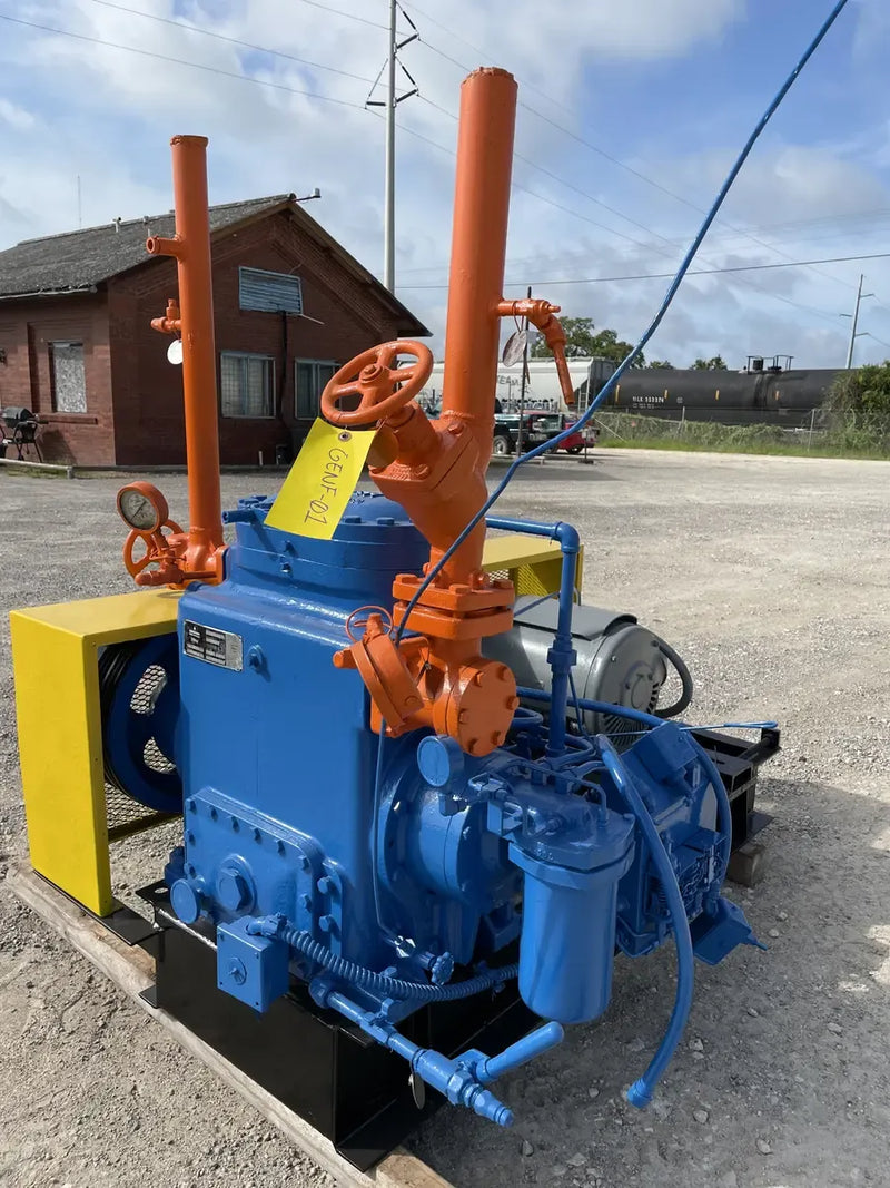 Vilter 442 2-Cylinder Reciprocating Compressor Package (25 HP 230/460 V, Belt Driven)