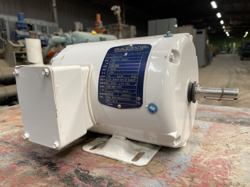 Baldor WDM3538 Motor (0.5 HP, 1725 RPM, 230/460 V)