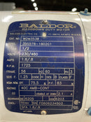 Baldor WDM3538 Motor (0.5 HP, 1725 RPM, 230/460 V)