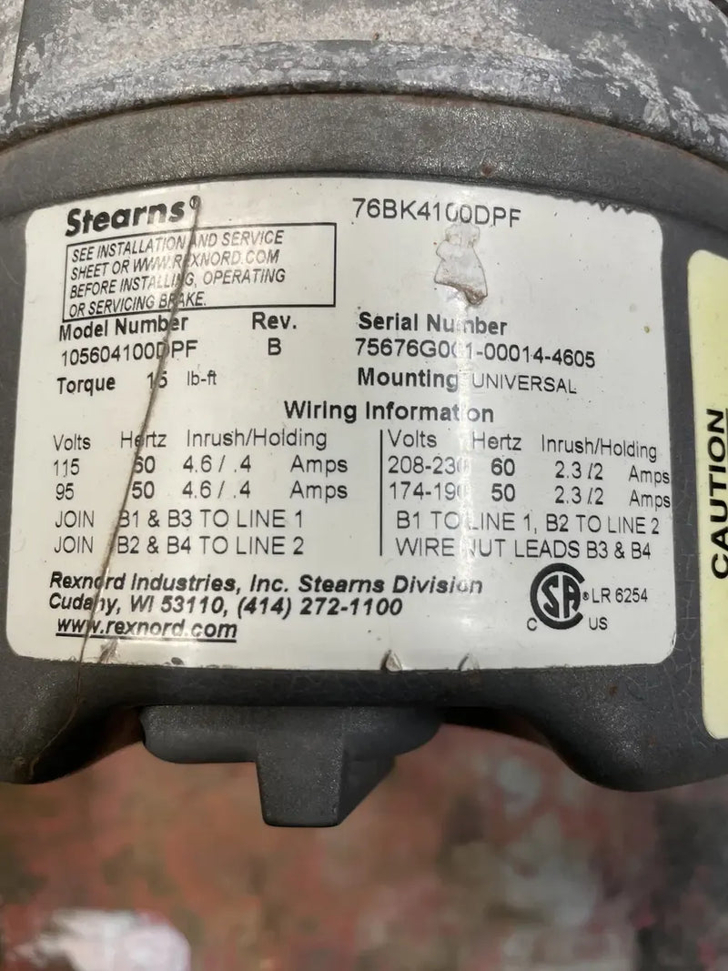 Baldor BM3611T Motor (3 HP, 1725 RPM, 208-230/460 V)