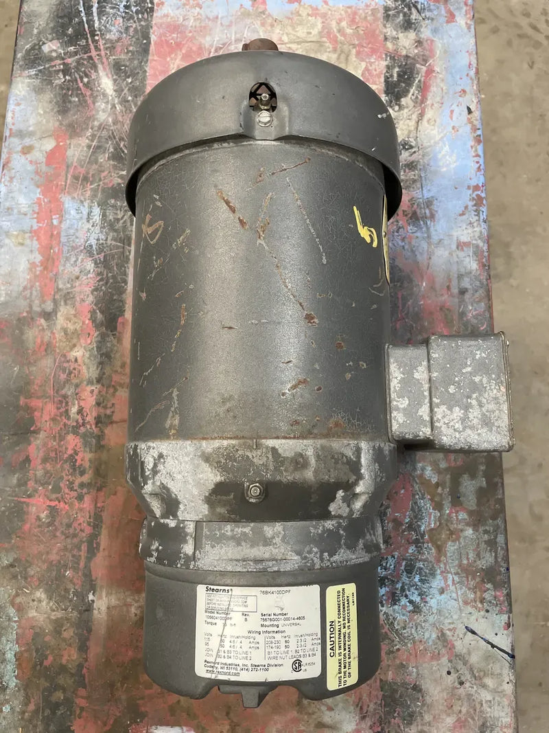 Baldor BM3611T Motor (3 HP, 1725 RPM, 208-230/460 V)