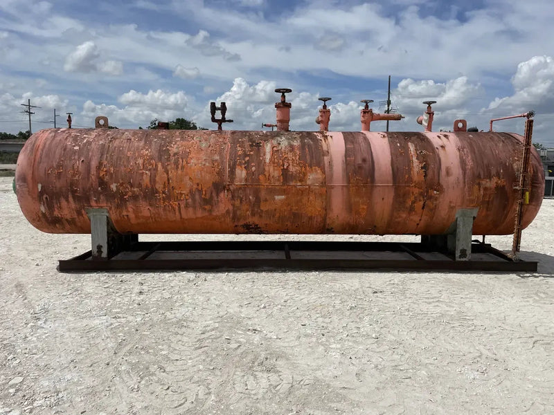 Jordan Vessel Company Receptor de amoníaco horizontal (60 pulg. X 280 pulg. 3817 galones)