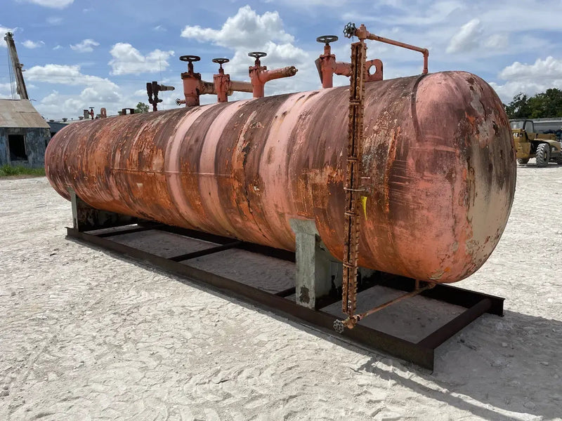 Jordan Vessel Company Receptor de amoníaco horizontal (60 pulg. X 280 pulg. 3817 galones)