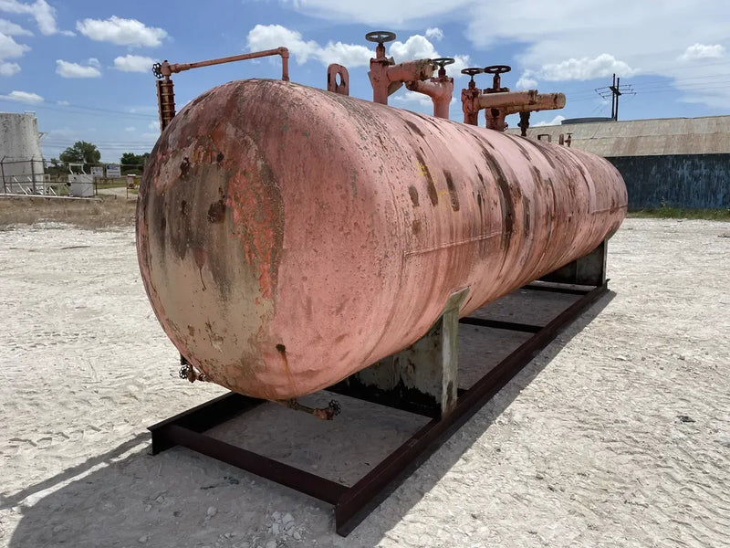 Jordan Vessel Company Receptor de amoníaco horizontal (60 pulg. X 280 pulg. 3817 galones)
