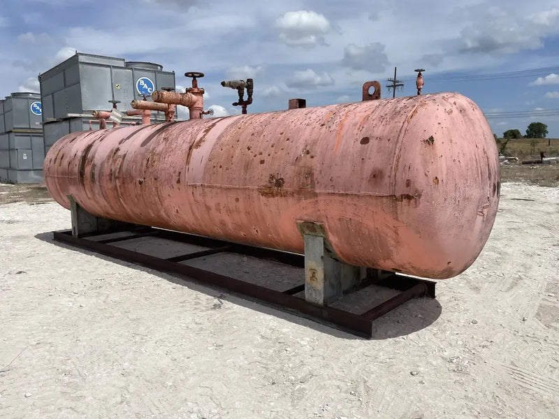 Jordan Vessel Company Receptor de amoníaco horizontal (60 pulg. X 280 pulg. 3817 galones)