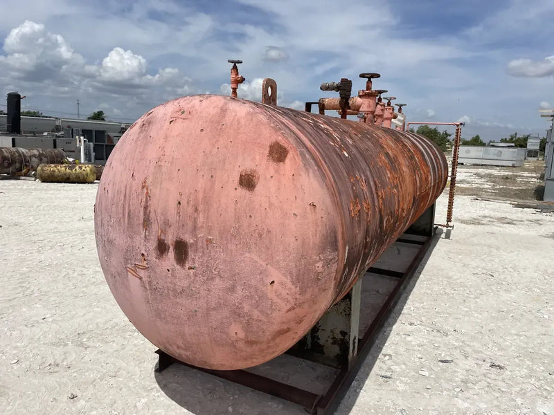 Jordan Vessel Company Receptor de amoníaco horizontal (60 pulg. X 280 pulg. 3817 galones)