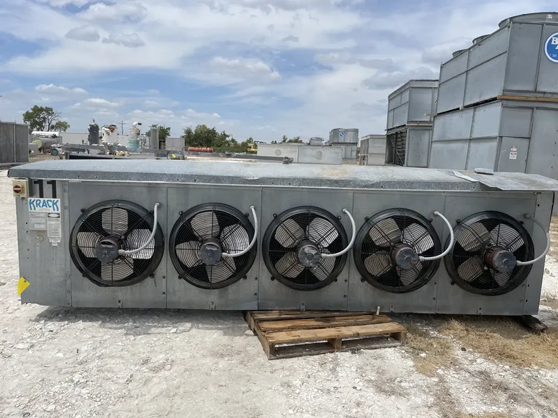 Krack DTX5S -1270-RBA-HGU-LH Bobina evaporadora de amoníaco - 16 TR, 5 ventiladores (temperatura baja/media)
