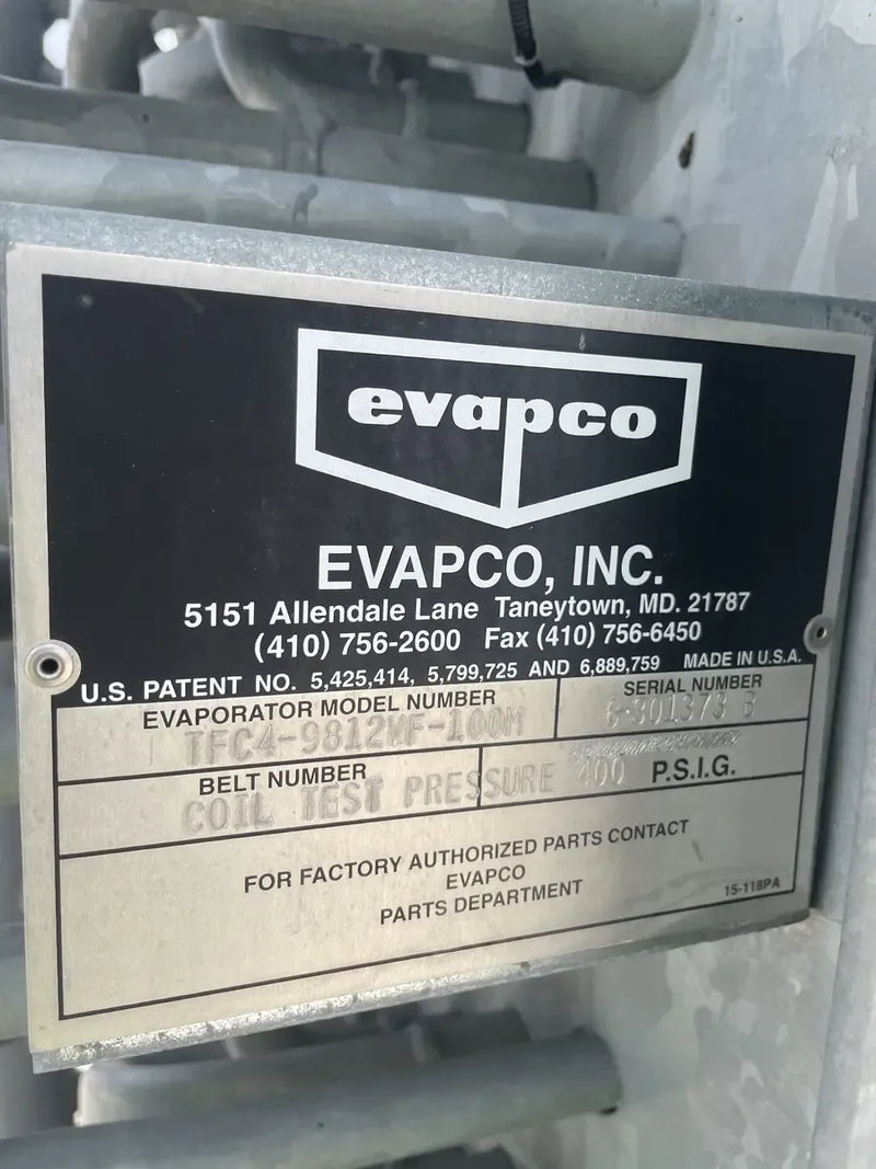 Evapco TFC4-9812VF-100M Bobina evaporadora de amoníaco - 85 TR (baja temperatura)
