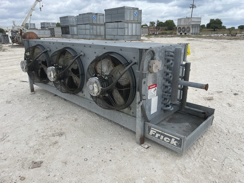 Serpentín evaporador de amoníaco Frick (York) SCS 363SH - 7 TR, 3 ventiladores (temperatura baja/media)