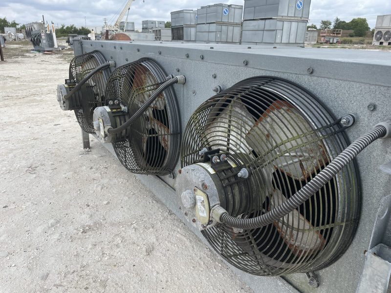 Serpentín evaporador de amoníaco Frick (York) SCS 363SH - 7 TR, 3 ventiladores (temperatura baja/media)