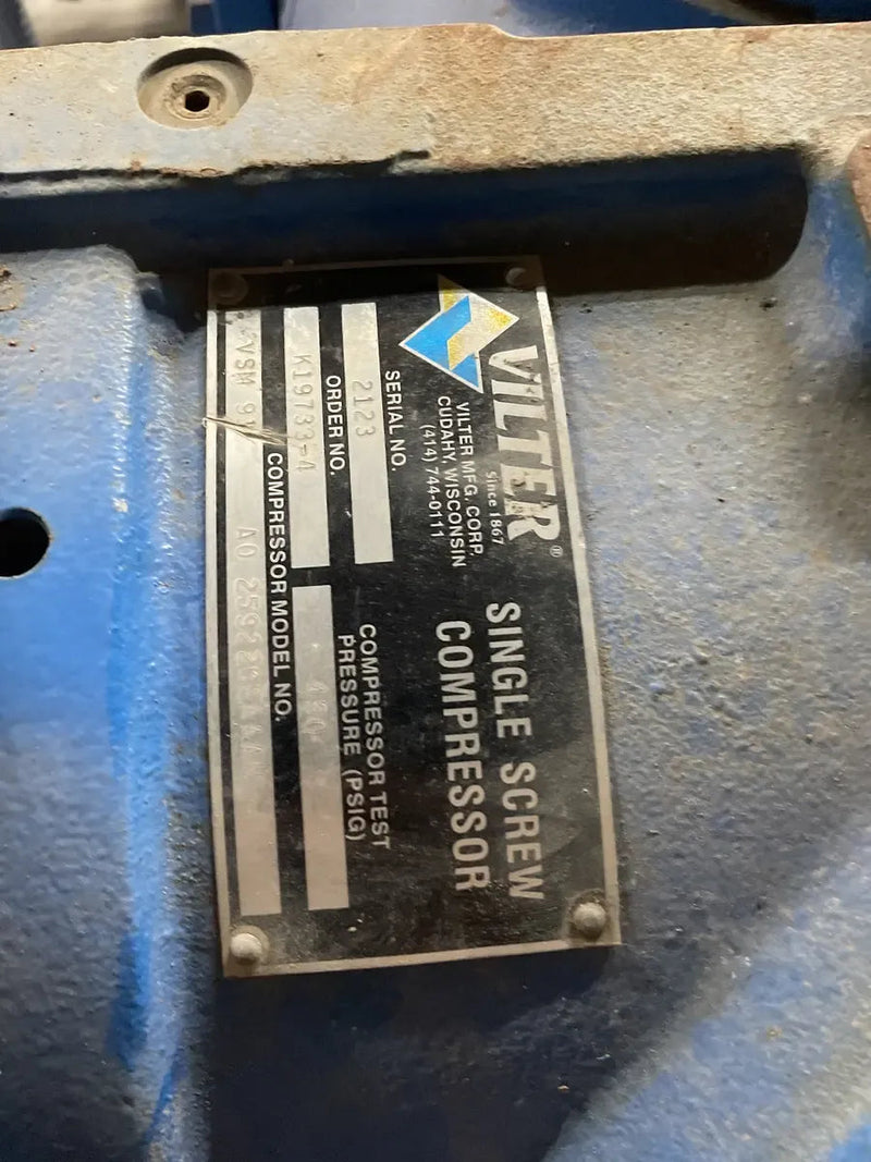 Vilter Chiller Package With Vilter VSM Screw Compressor