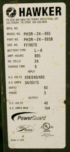 Hawker Power Guard Charger Hawker 