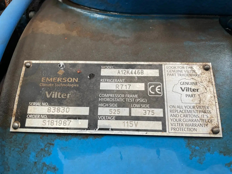 Vilter 446 Reciprocating Compressor Package (60 HP 230/460 V)
