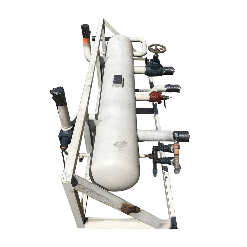 Horizontal Ammonia Refrigerant Vessel - 14 in. x 72 in. Coastline Fabricators 