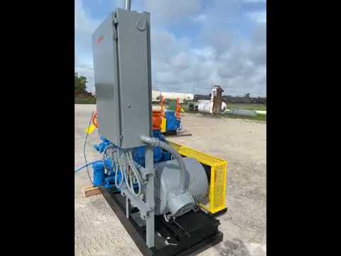 Vilter 436 6-Cylinder Reciprocating Compressor Package (75 HP 280/460 V, Belt Driven)
