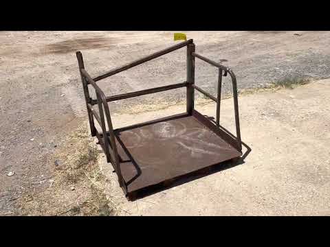 Jaula de seguridad resistente de la carretilla elevadora de la estructura de acero 36x36