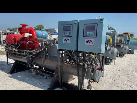 Paquete de compresor de tornillo rotativo Dunham-Bush (Dunham-Bush D20120, 250 HP 460 V, micropanel de control M&amp;M)