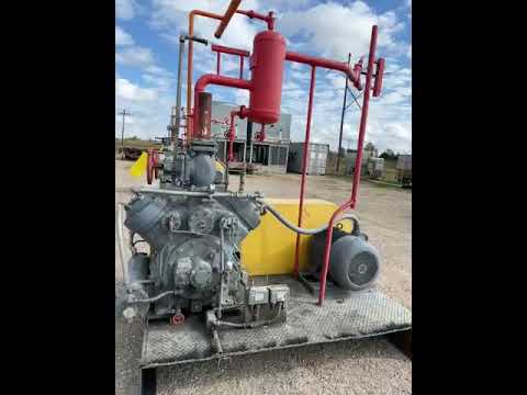 Mycom N4WB 4-Cylinder Reciprocating Compressor Package (60 HP 230/460 V, Belt Driven)