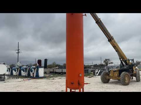 Industrial Service &amp; Fabricators, Inc Receptor de amoníaco vertical (45 x 190 pulgadas, 1500 galones)