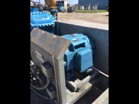 Vilter 444 4-Cylinder Reciprocating Compressor Package (50 HP 208-230/460 V, Belt Driven)