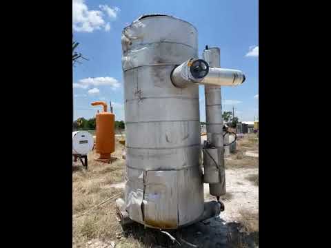 Recirculador de amoníaco vertical RVS (48 diámetro x 147 pulg. 1134 galones. Bombas de 2 a 5 HP).